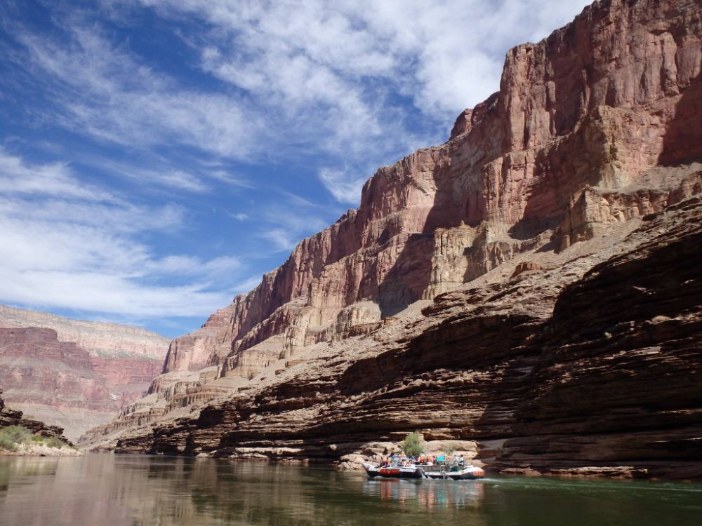 picture of grand canyon wall from colorado river