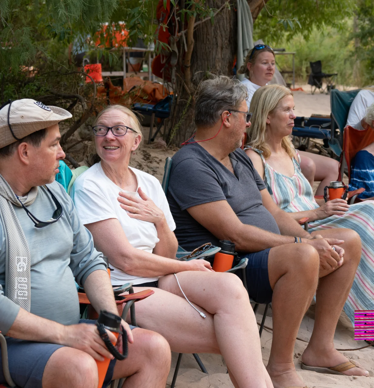 Guests in camp photo credit Amy Horn 08 24 Hatch River Trip Horn 477