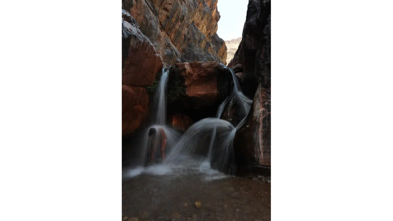 Waterfall on Full Canyon trip with Hatch River Expeditions