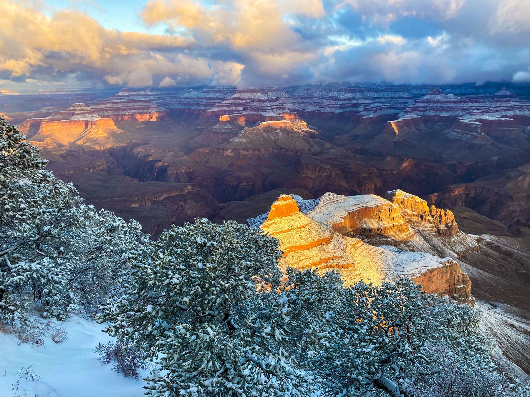 Winter in Grand Canyon makes us miss summer and river rafting. Credit: Grand Canyon National Park Service.