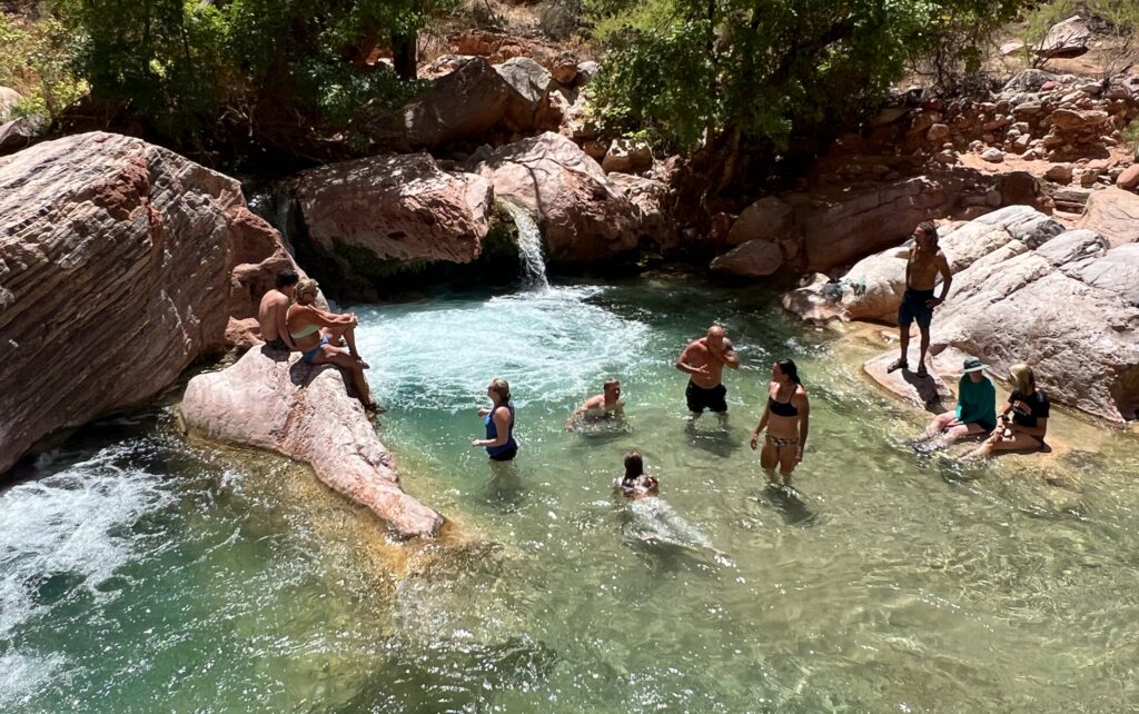 People relaxing at Havasu