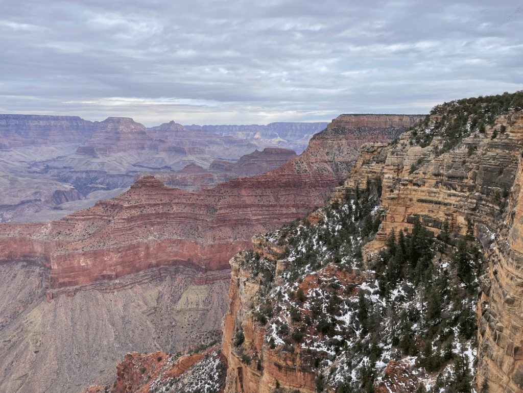 Winter at Grand Canyon with a little bit of snow