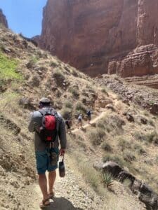 John hiking