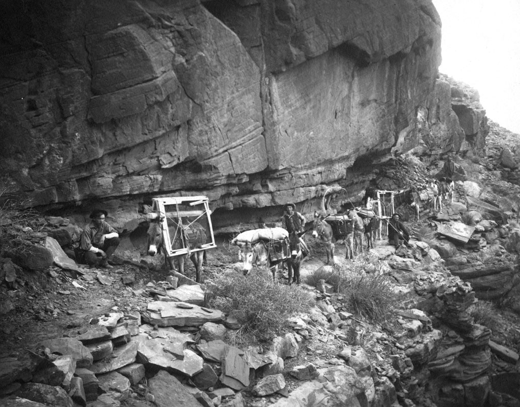 Guests on the Bass Trail in the early 1900's