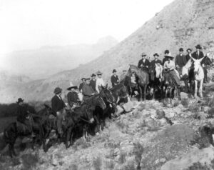 Guests posing on Bass Trail