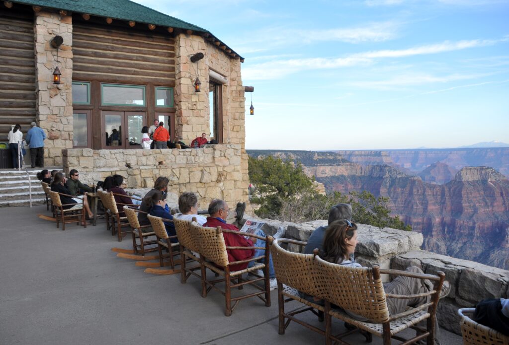 Grand Canyon Lodge Patio Credit: NPS