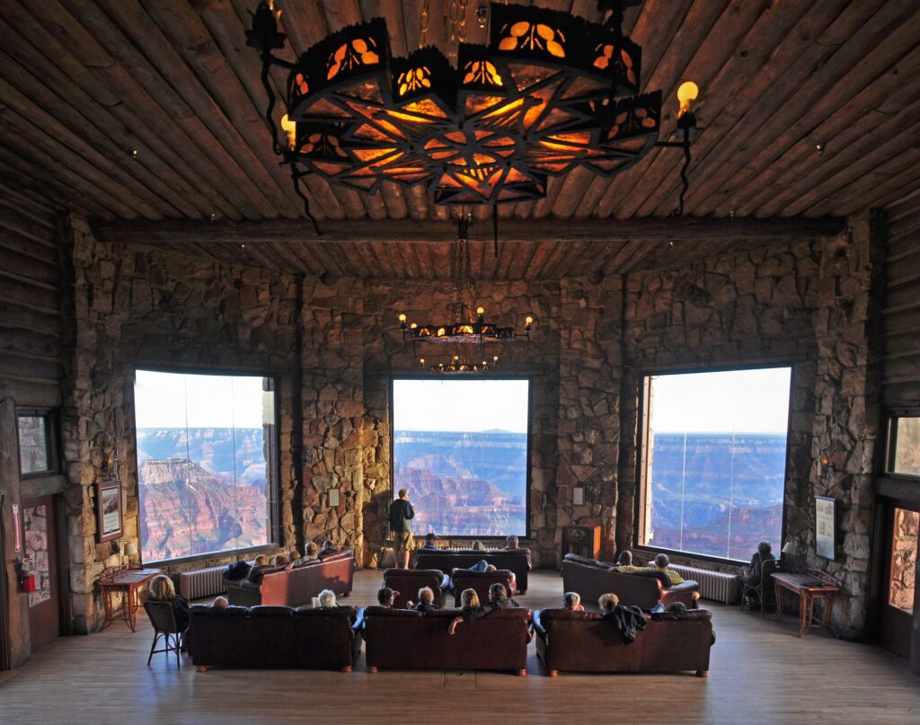 Grand Canyon Lodge Sunroom Credit: NPS