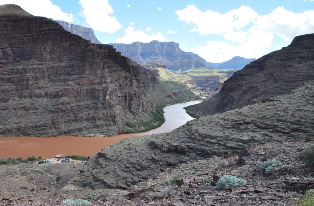View of Muddy Colorado river