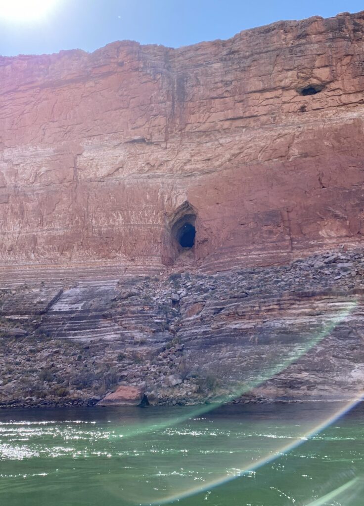 View of Stanton's Cave from river