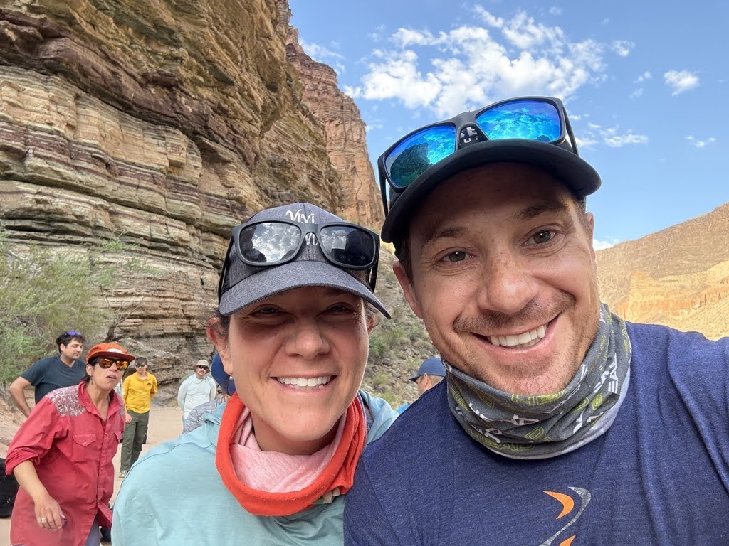 Two Hatch guests pose for a selfie - just one feature of a typical day on a river trip. Photo credit: Andy Hawk.