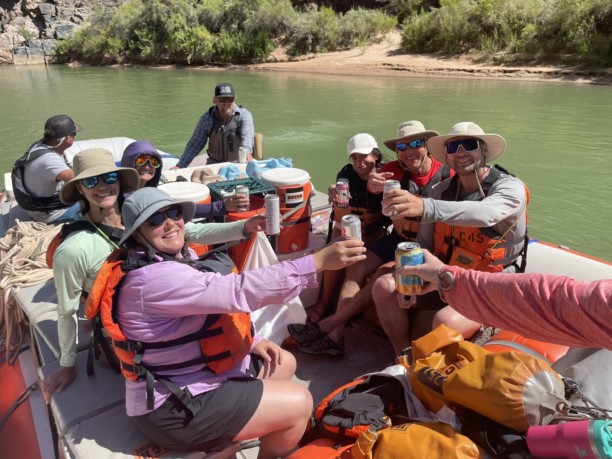 Guest with drink on the river credit : Dawn Guest with drink on the river credit : Dawn